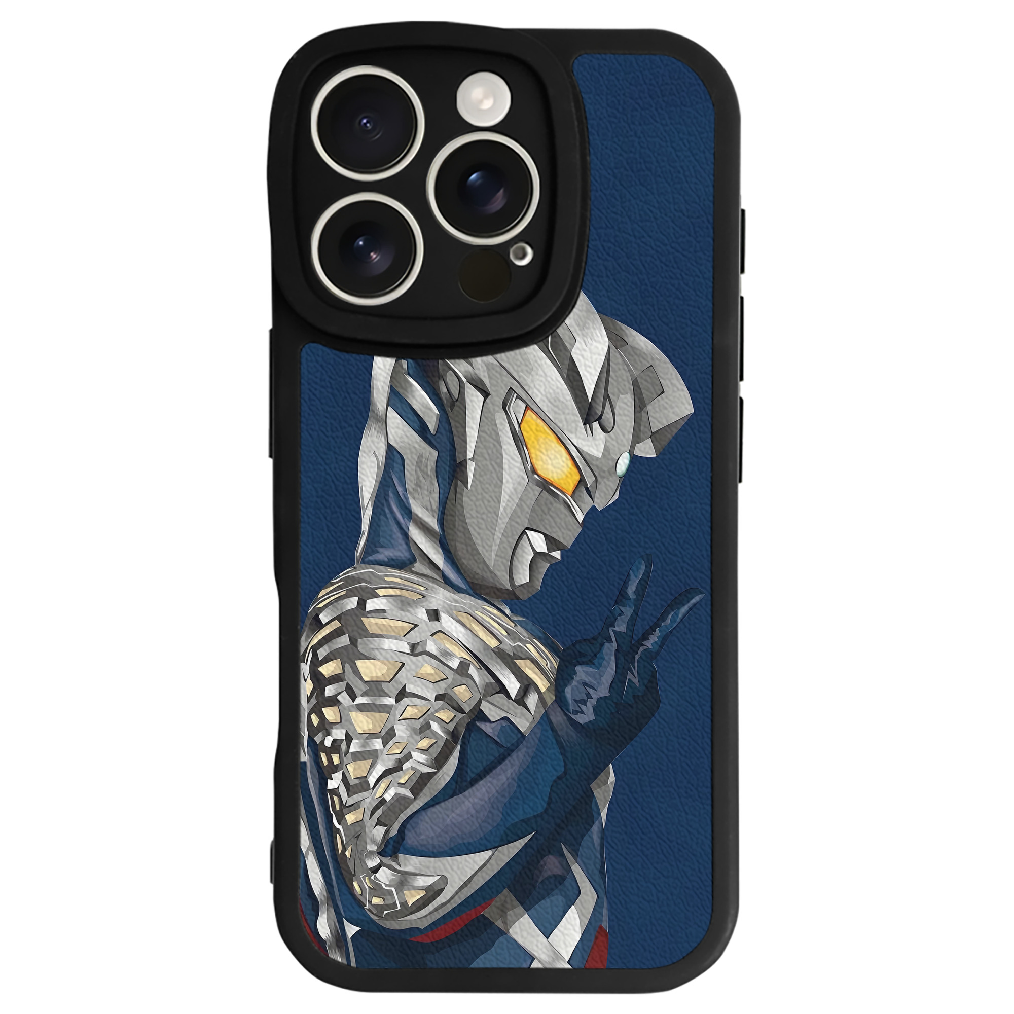 （画像用） ウルトラマン Ultraman 【iPhone 16シリーズ対応】シリコンスマホケース（レザー調） 材質：シリコン